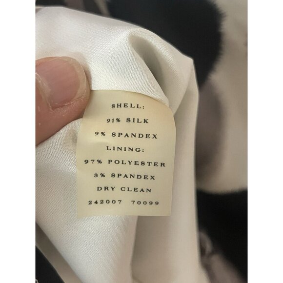 Ann Taylor Womens Silk Top Sz 2 Shirt Blouse Polka Dot Short Sleeve Party Career - Picture 3 of 6